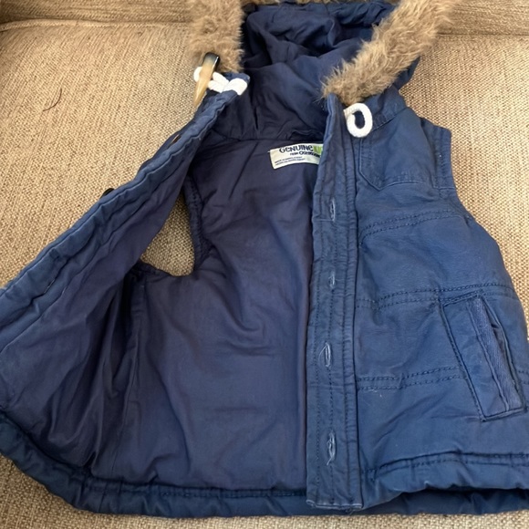 Baby 12 months fur lined puffer vest - Picture 3 of 6